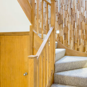 The existing staircase.