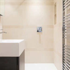 Bathrooms have underfloor heating under the natural stone floor. All the bathrooms features a large Bristan shower head and the products locally sourced.