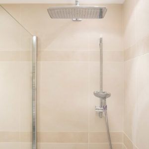 Bathrooms have underfloor heating under the natural stone floor. All the bathrooms features a large Bristan shower head and the products locally sourced.