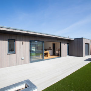 Bi-fold doors let all the sunlight into this garden room