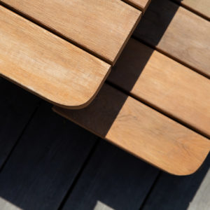 The hot tub steps are cedar also, matching in with the fence and soffit details