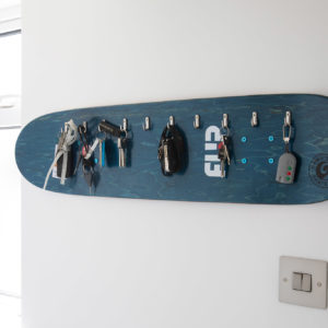 A creative key rack for this active family