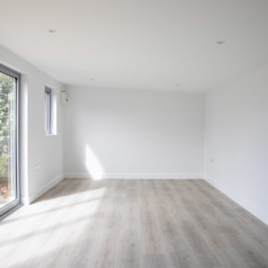 This garden room is triple the size of the previous space