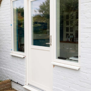 New rationale doors and windows for the entrance of the home office