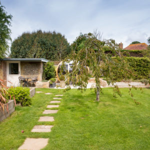 We laid these stepping stones to access the new garden 'shed'