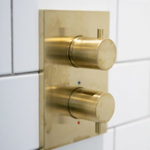 Antique brass fittings are very on trend right now