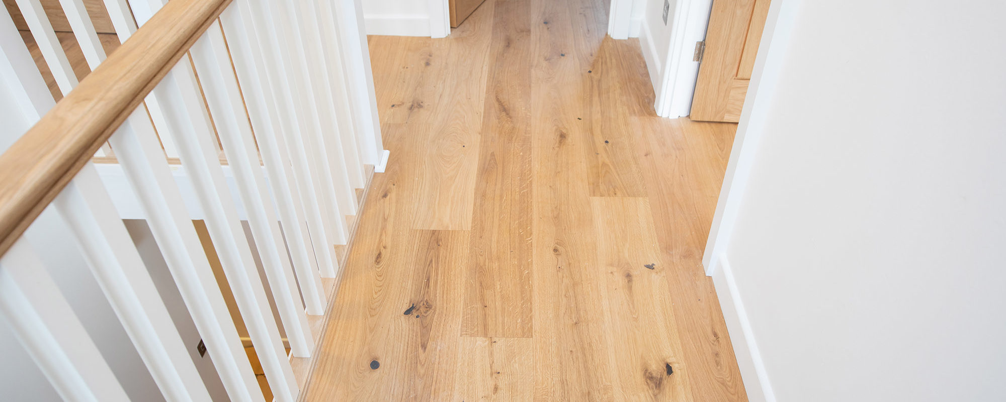 The new oak floor is warm and inviting