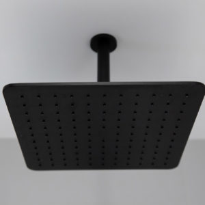 A stunning waterfall overhead shower head