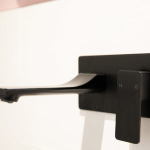 Wall hung taps are a great space saving idea