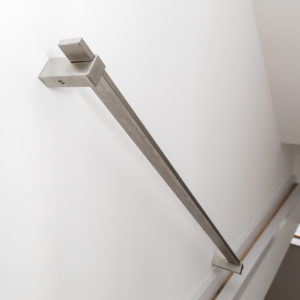 A new solid steel hand rail has been fitted and matches the existing one