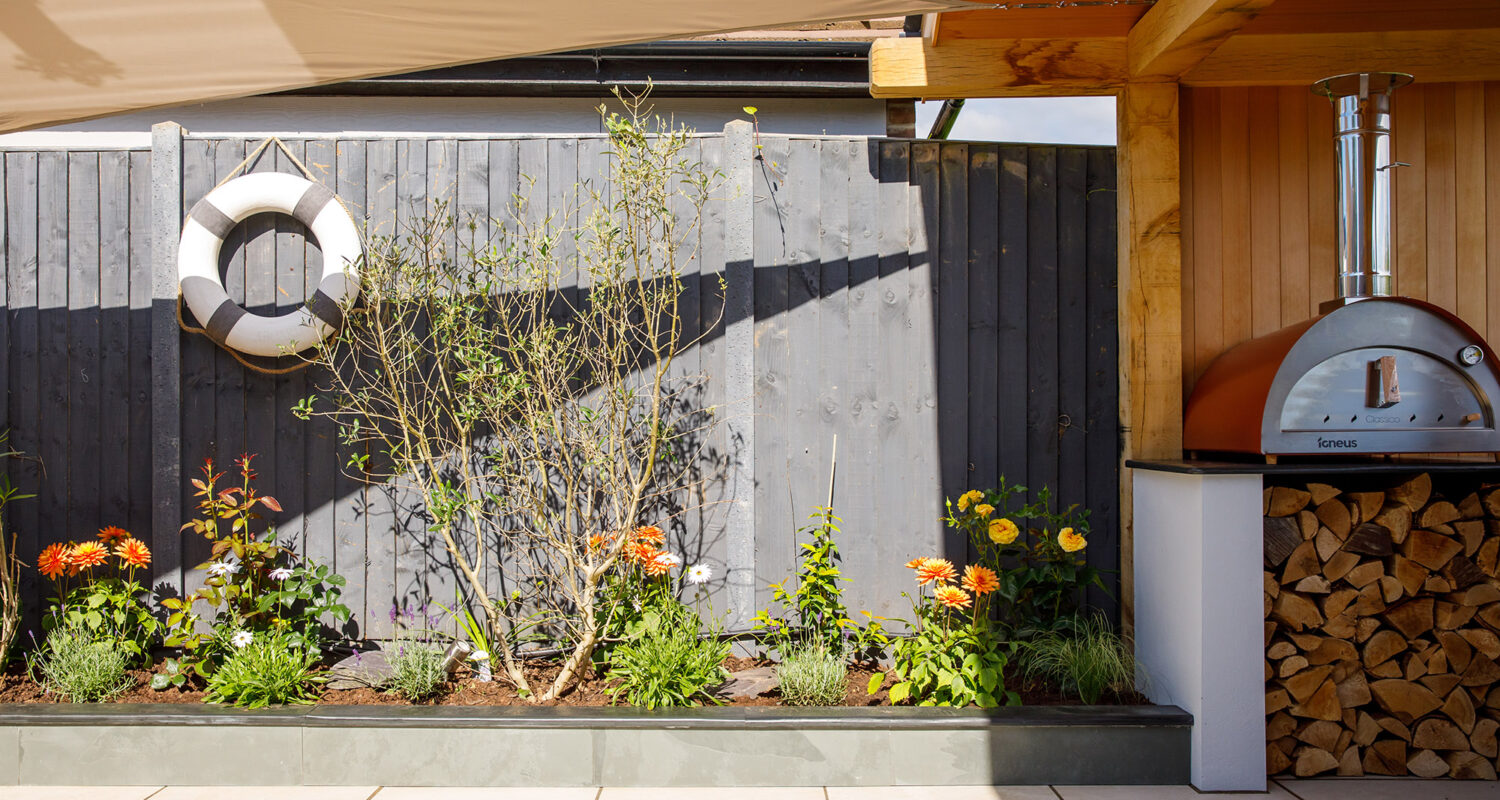 Shade sails are a fun way to create shade in the gardens. We trialled a few set-ups before deciding on the perfect placement.