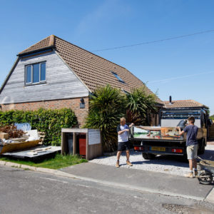 The driveway pavers are now full width allowing for easier and better parking