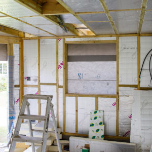 The garden room will be fully insulated.