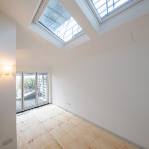 These velux windows will be removed and the extension will allow for a better shaped bedroom upstairs