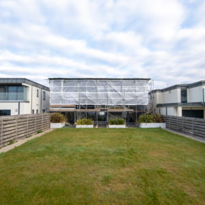 The view of the property from the sea front