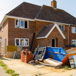 Before we added the wrap around extension the house stopped next to the porch wall!