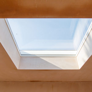 The new Velux domed glass roof light.