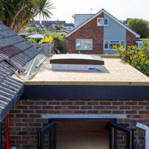 We discovered rotten soffits so have replaced everything with anthracite grey plastic which is far more future proof.