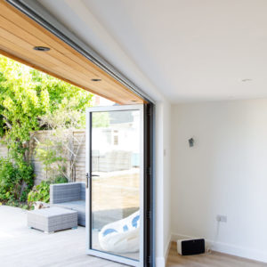 It's all about the details - look how nicely the decking and inside parador flooring meets one another.