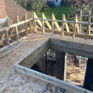 Roof lights/lanterns will flood the rooms below with light (bootroom, utility, bathroom)