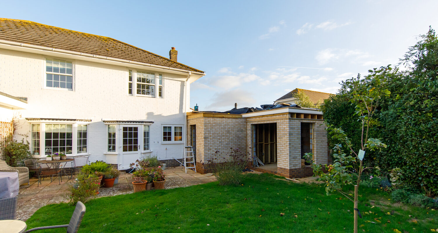 We will be matching the brickwork and paint to the existing house