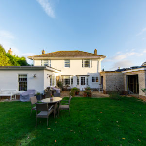 The garden room and boot room extension