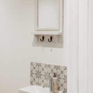 Compact sinks are perfect for small cloakrooms like this