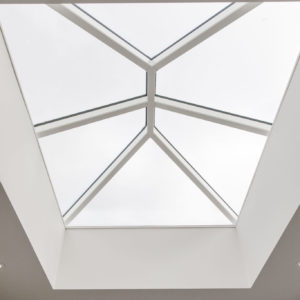 The roof lantern adds a huge amount of natural light to this room
