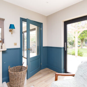 Panelling and paintwork adds character to this cottage feel property