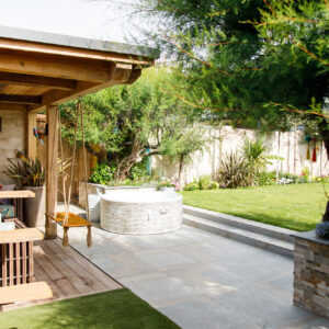 Pop-up hot tubs are a great option if you don't want something permanently out all year round