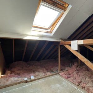 A long dormer window will run the full length of this room