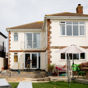 The extension is going to dramatically increase the footprint of the house