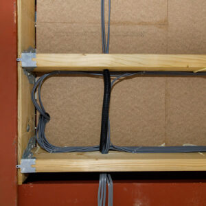It's important to keep cables/wire tidy and accessible for future work