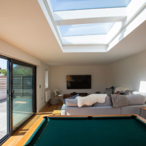 roof lights are good for spaces with low ceilings