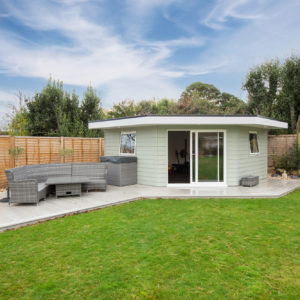 The finished garden room & home gym